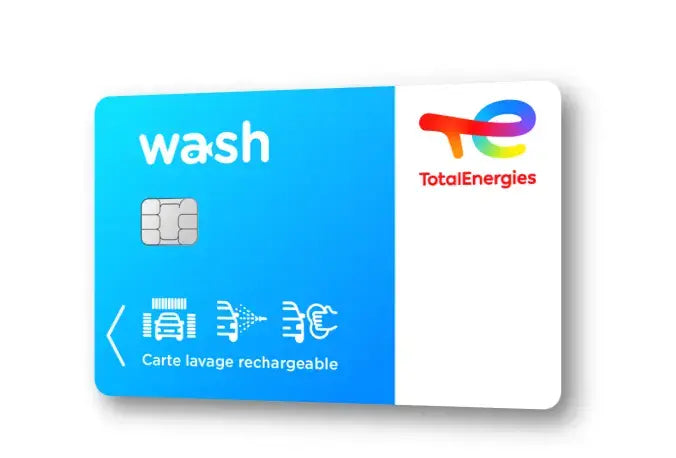 Carte de lavage rechargeable Wash